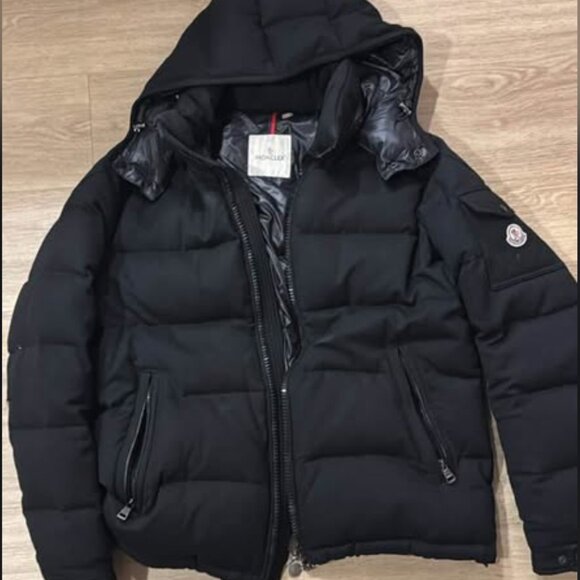 Moncler Montgenevre Wool Flannel Padded Hooded Jacket 100% Authentic with Serial